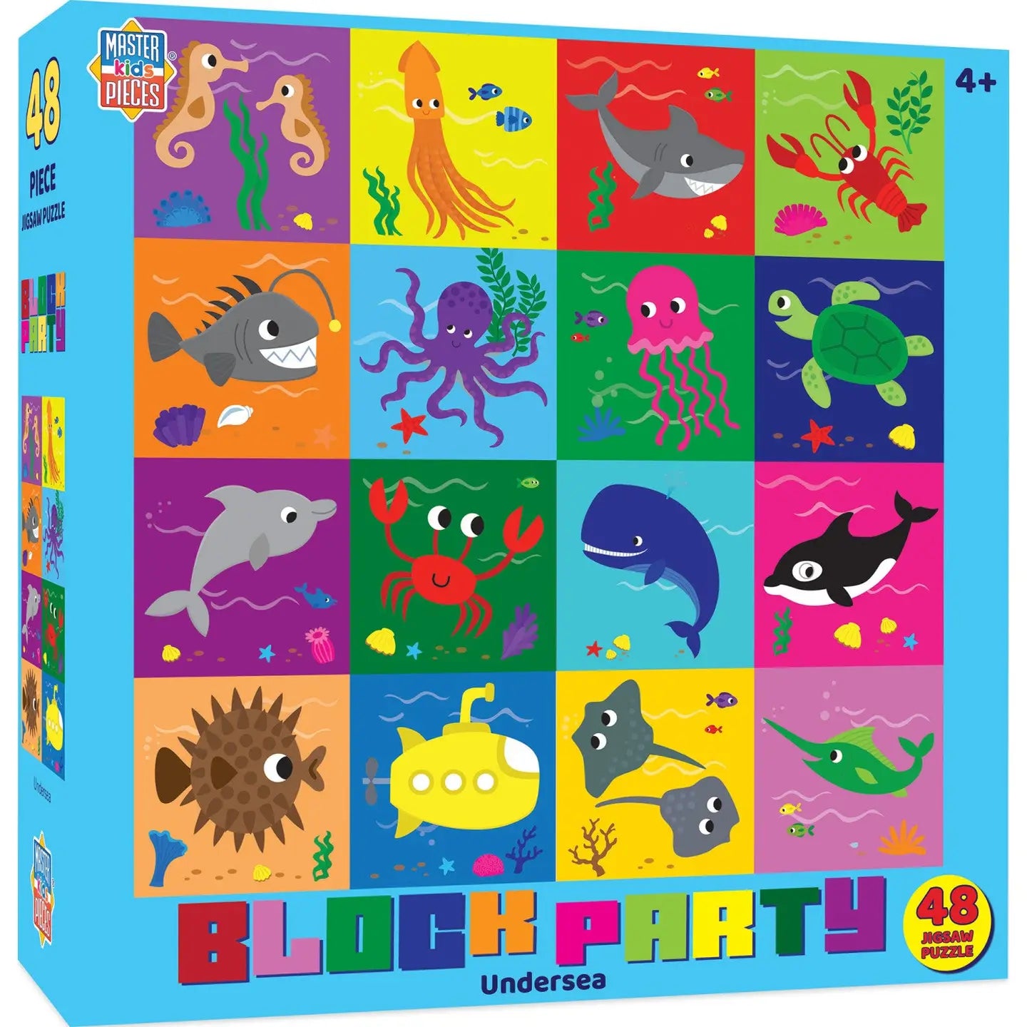 Block party - undersea 48 piece puzzle