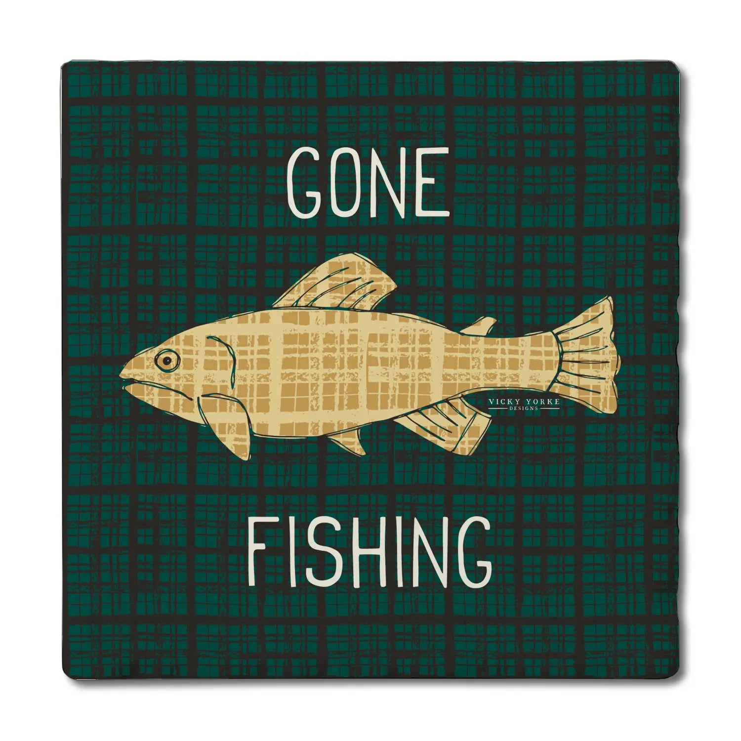 Gone Fishing Coaster