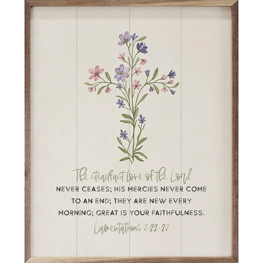 Steadfast Love of the Lord Framed Sign