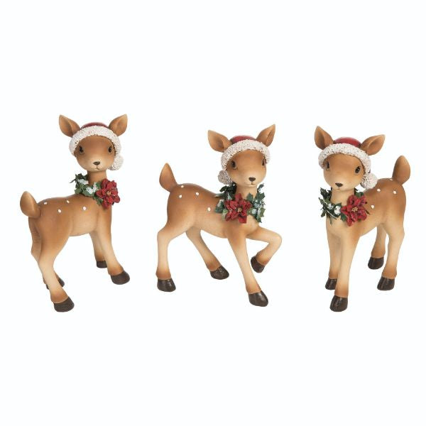 Deer with Santa Hat - 3 Styles