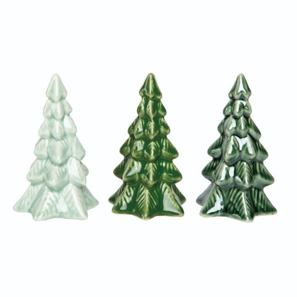 Iridescent Green Tree Figurine - 3 Styles
