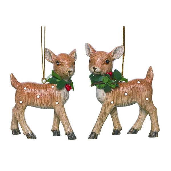 Christmas Fawn Ornament - 2 Styles