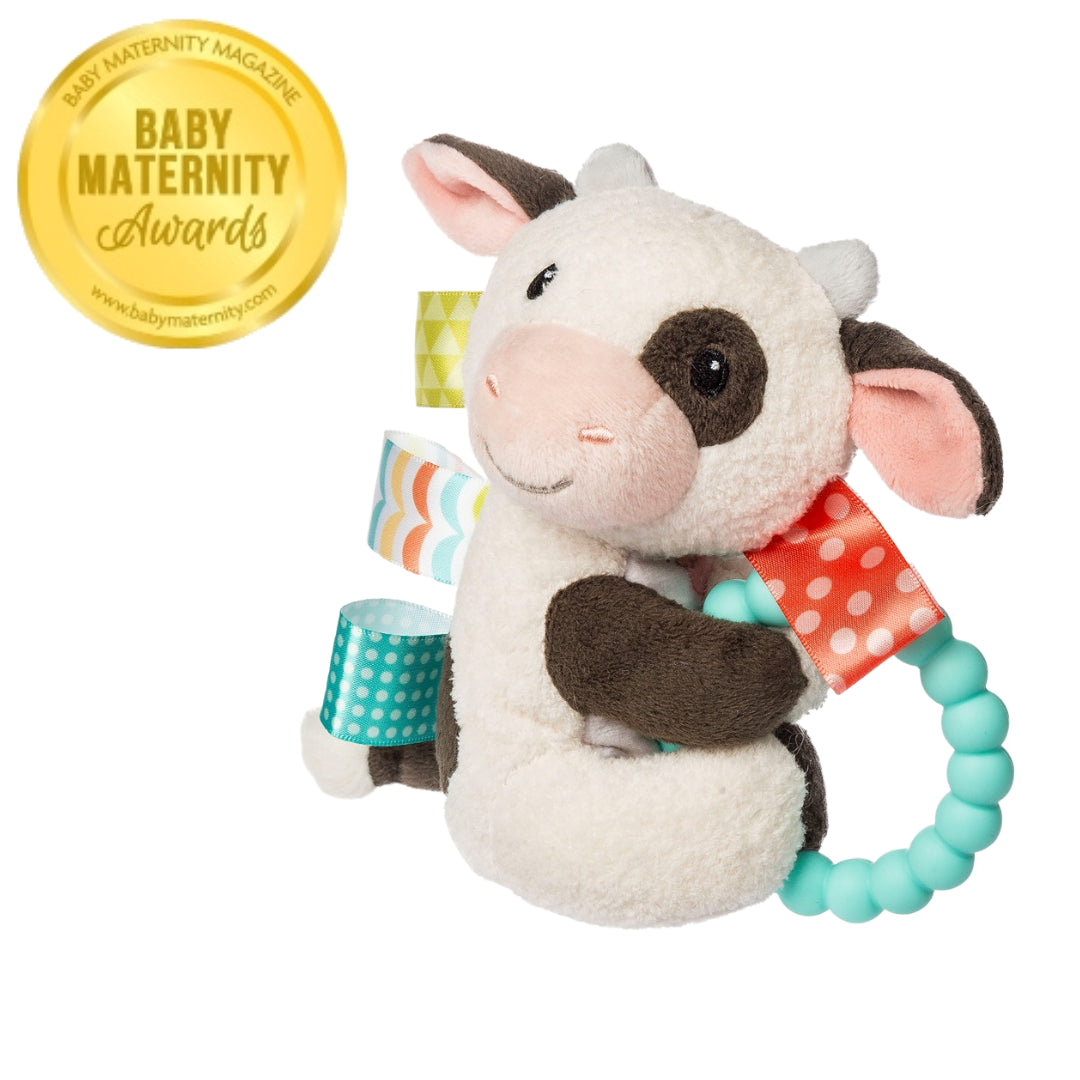 Buttercup Cow Taggies Teether Rattle