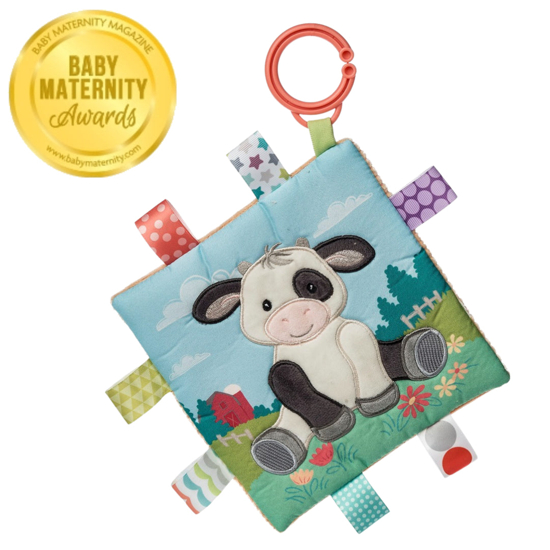 Buttercup Cow Taggies Crinkle Teether