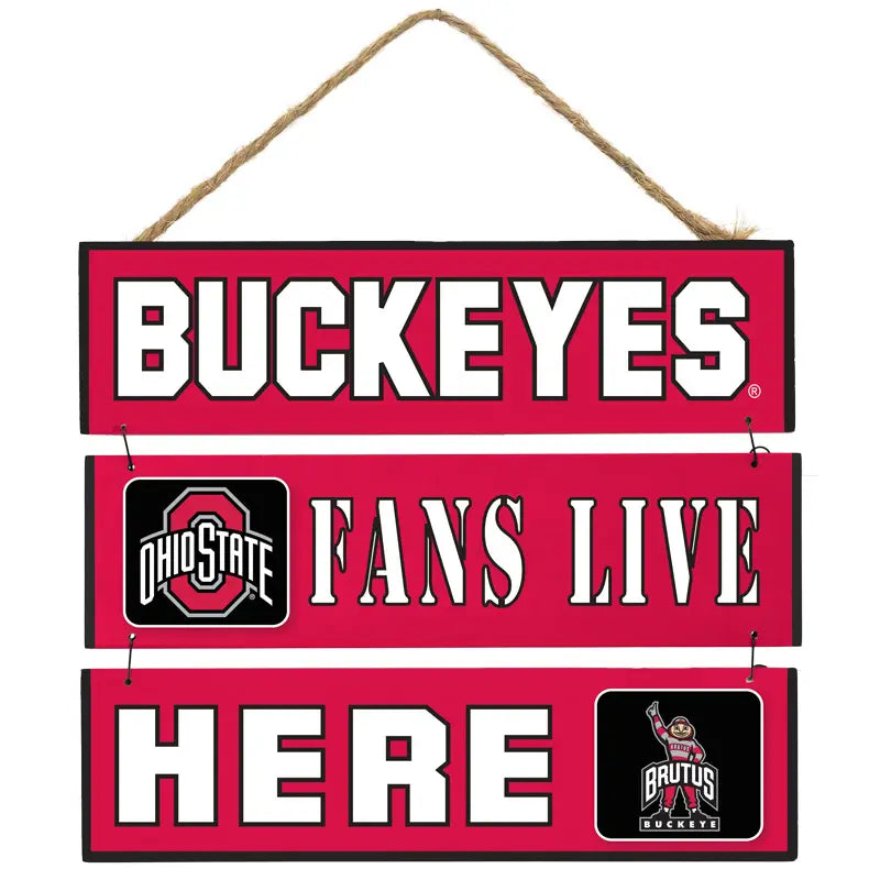 Ohio State Buckeyes Fan Sign