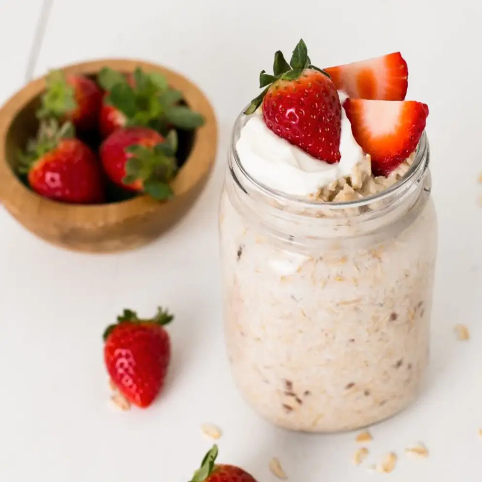 Strawberry Shortcake Overnight Oats