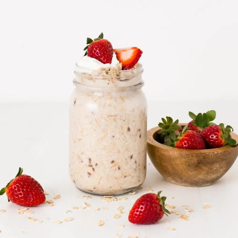 Strawberry Shortcake Overnight Oats