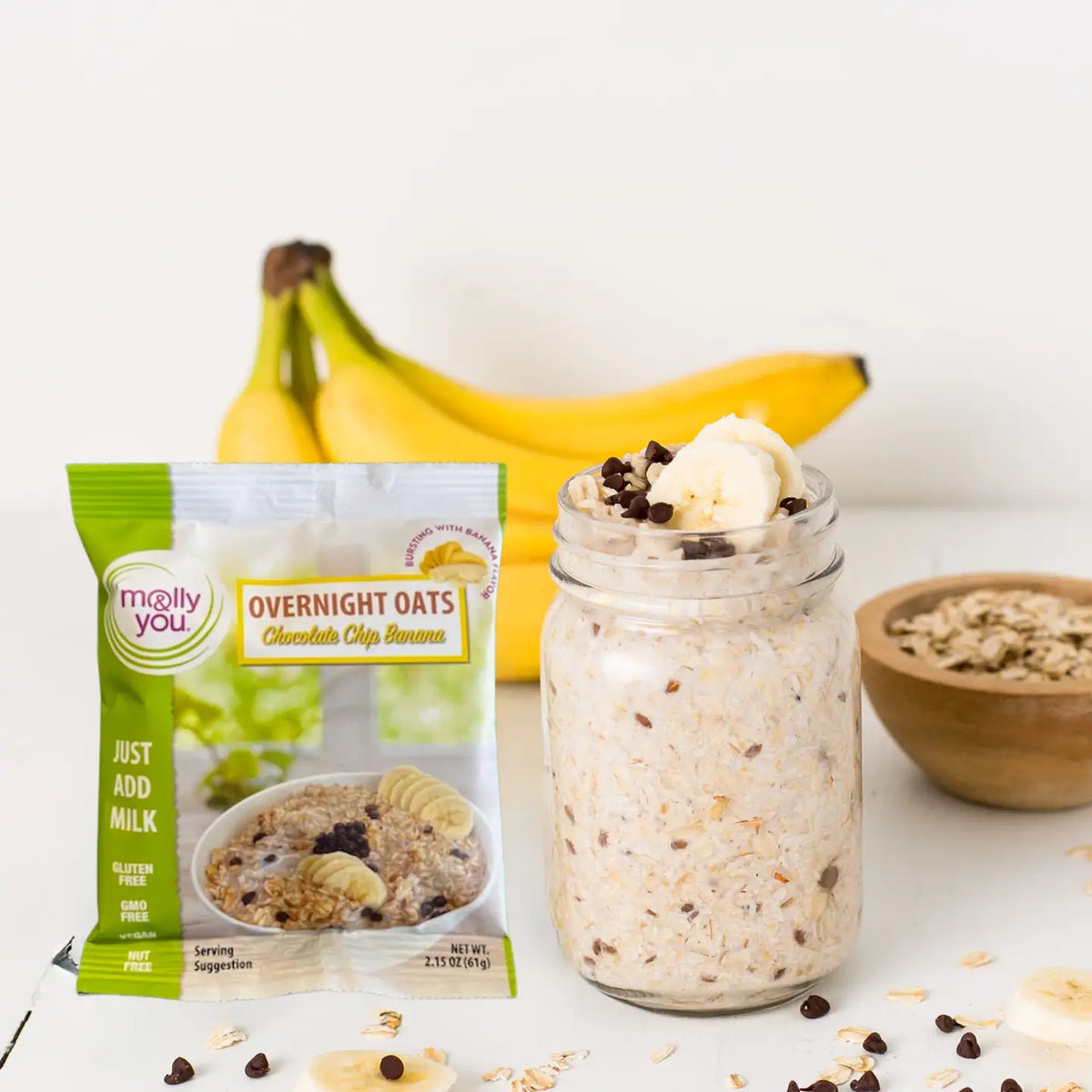 Chocolate Chip Banana Overnight Oats