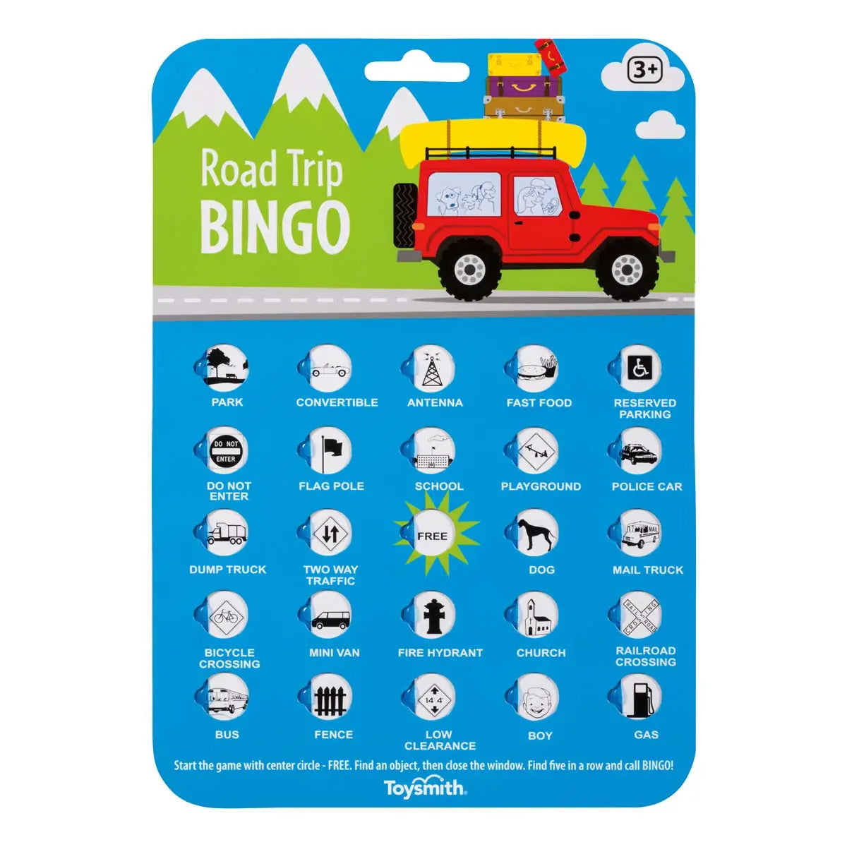 Road Trip Bingo Travel Game