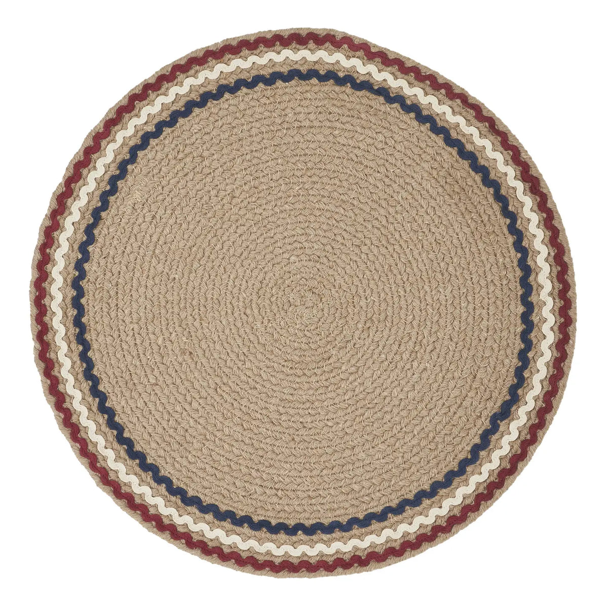 Americana Ric Rac Round Mats - 2 Sizes
