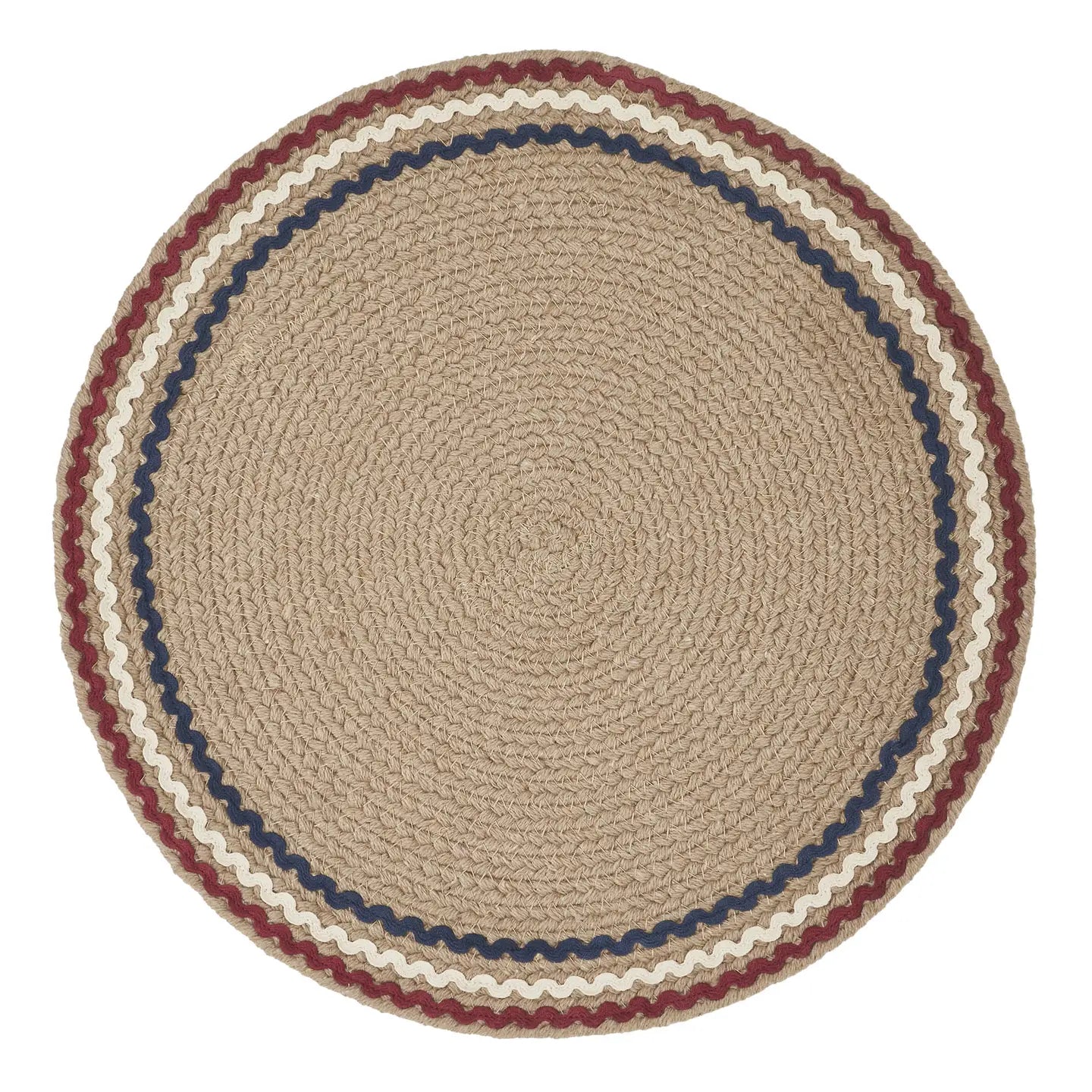 Americana Ric Rac Round Mats - 2 Sizes