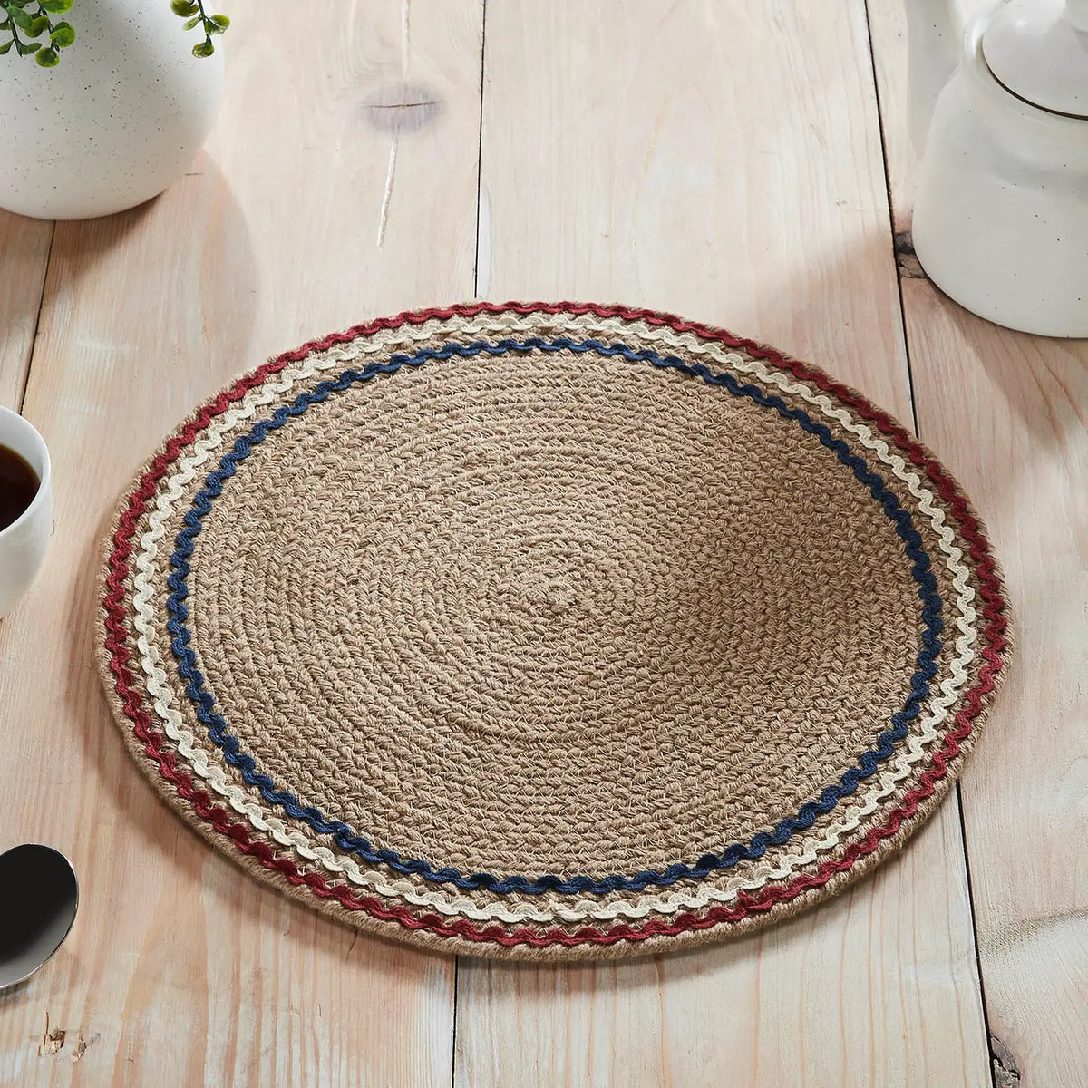 Americana Ric Rac Round Mats - 2 Sizes