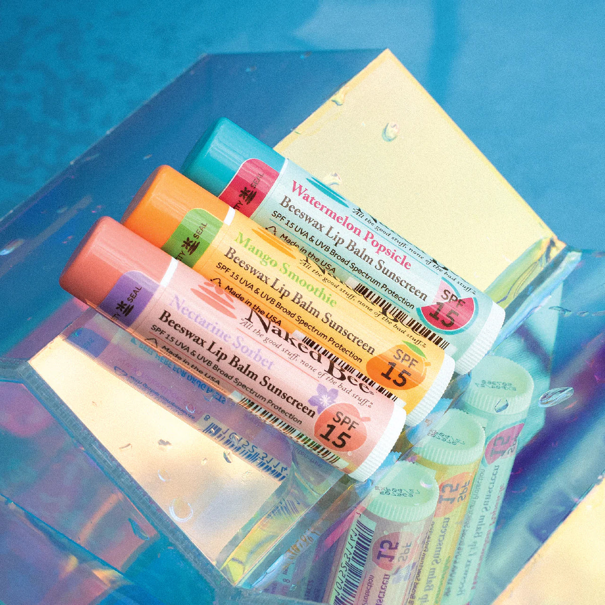 Naked Bee Tropical Oasis Lip Balm Trio