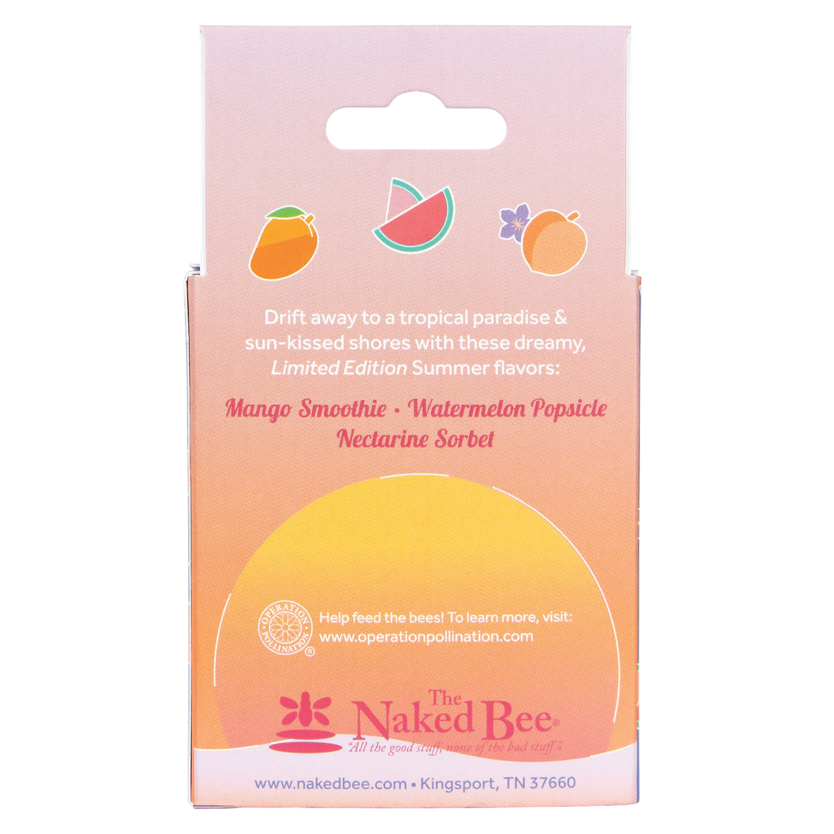 Naked Bee Tropical Oasis Lip Balm Trio