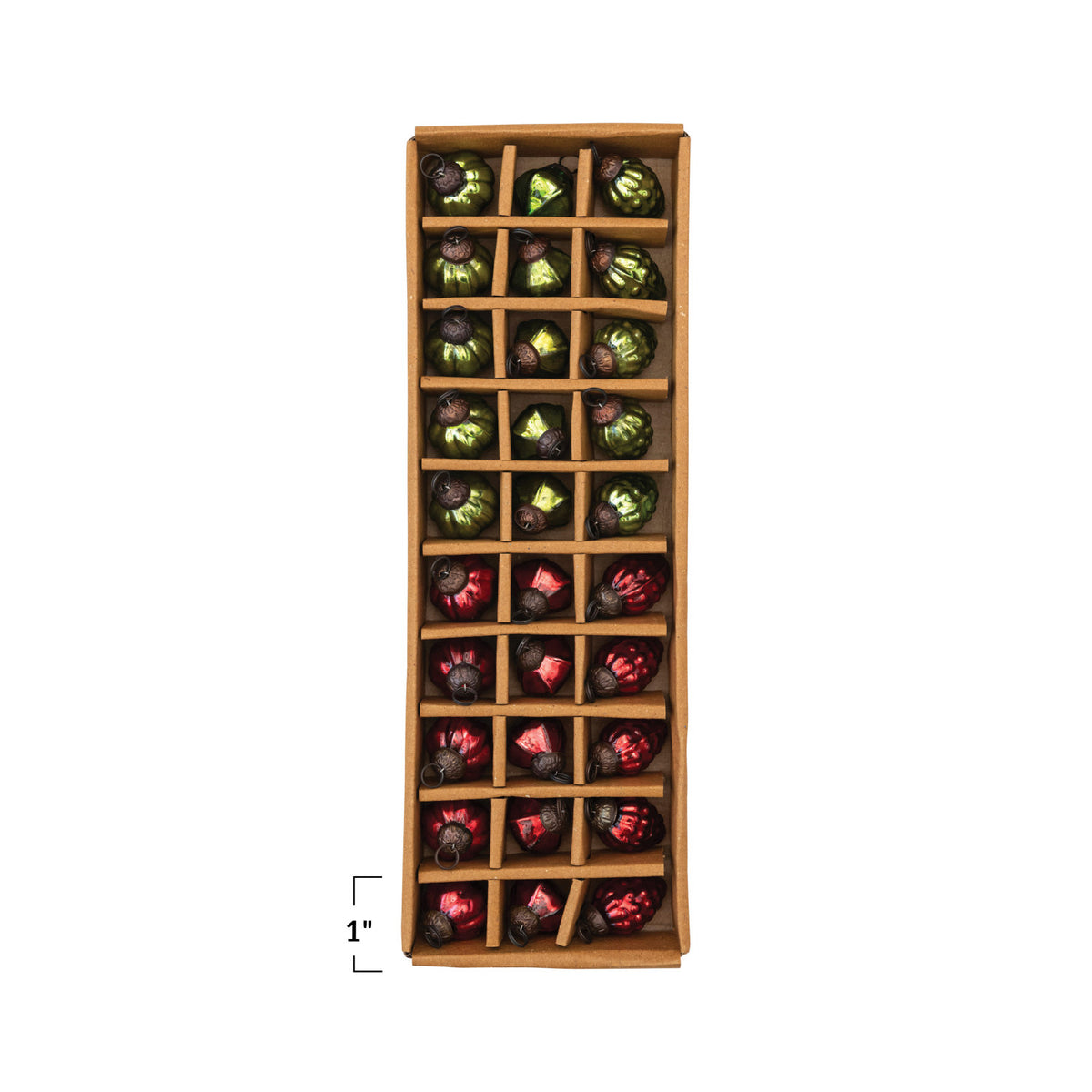 Glass Ball Ornaments - Set of 30