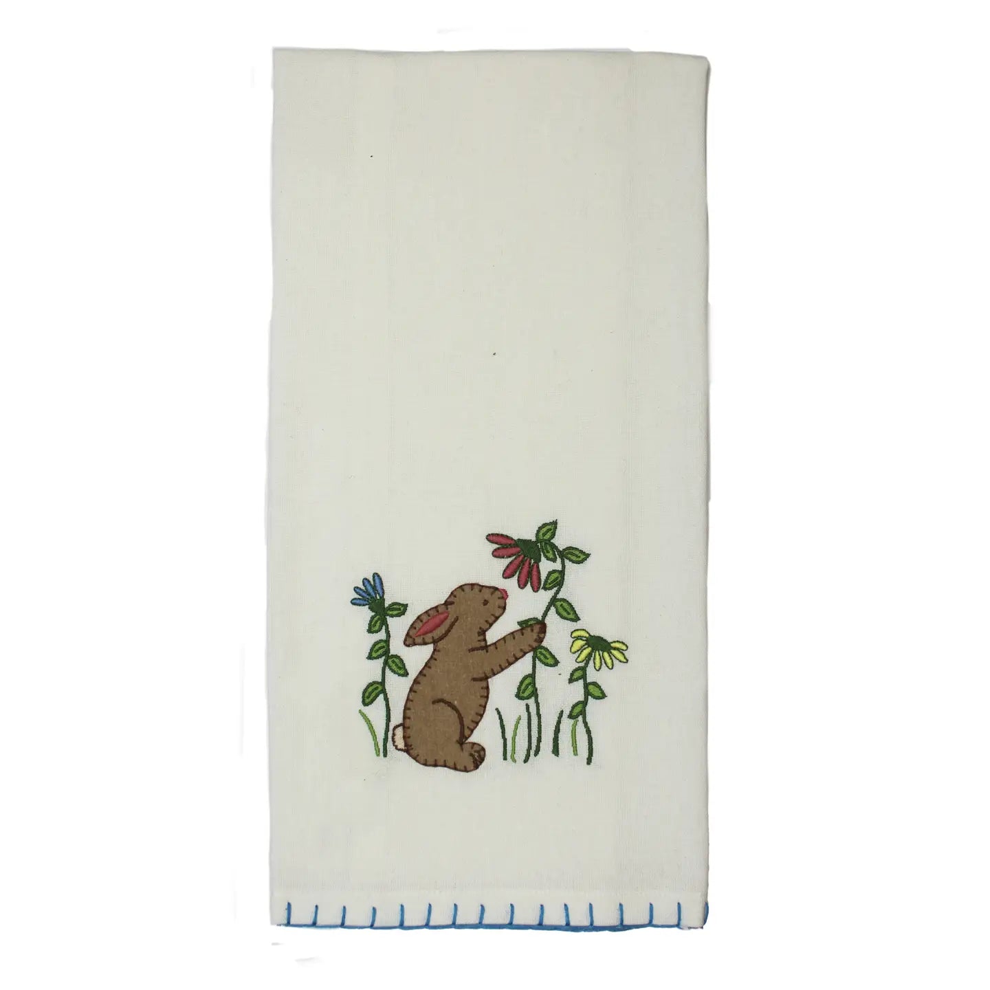 Bunny and Flowers Towel