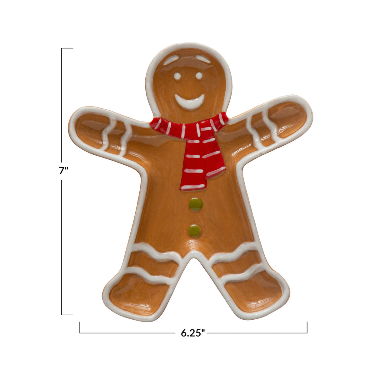 Gingerbread Man Shaped Platter