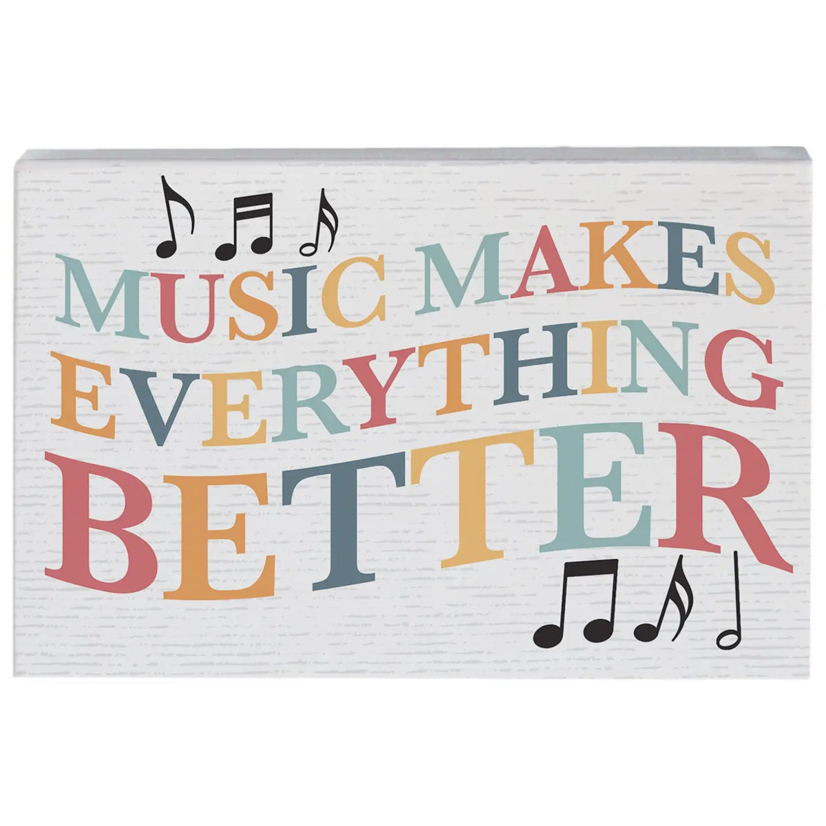 Music Wood Block Sign