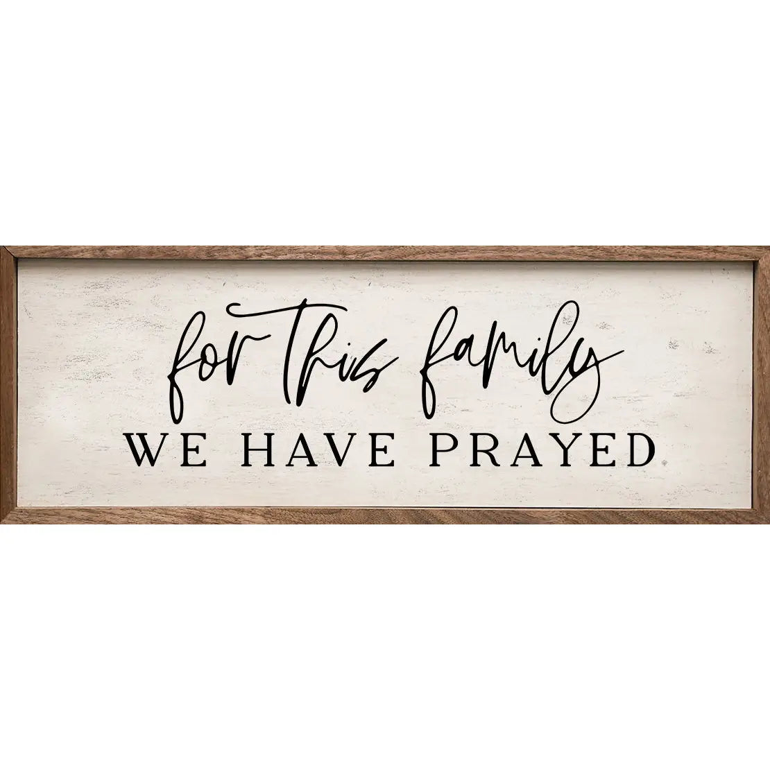 For This Family Framed Sign - 2 Sizes