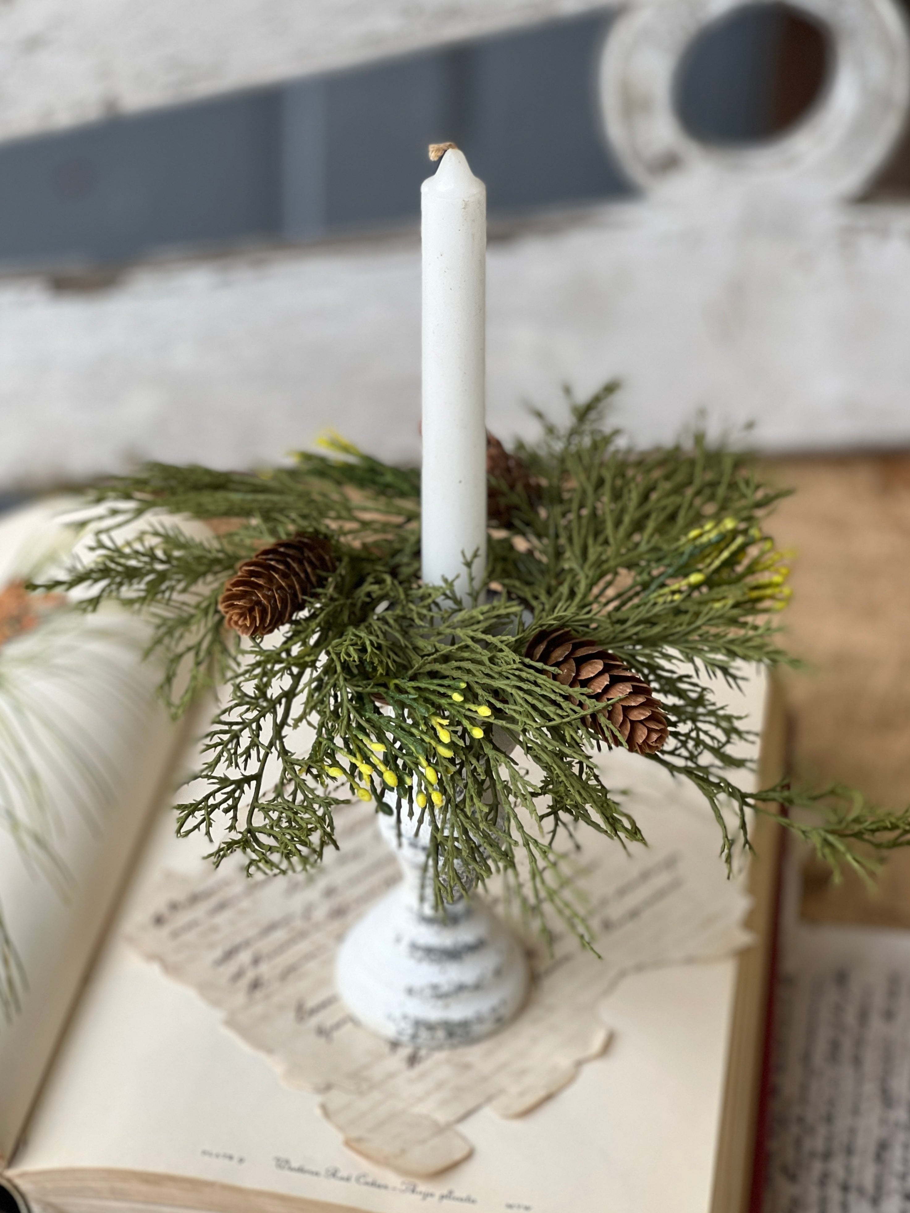 Small Pine Cone Candle Holder