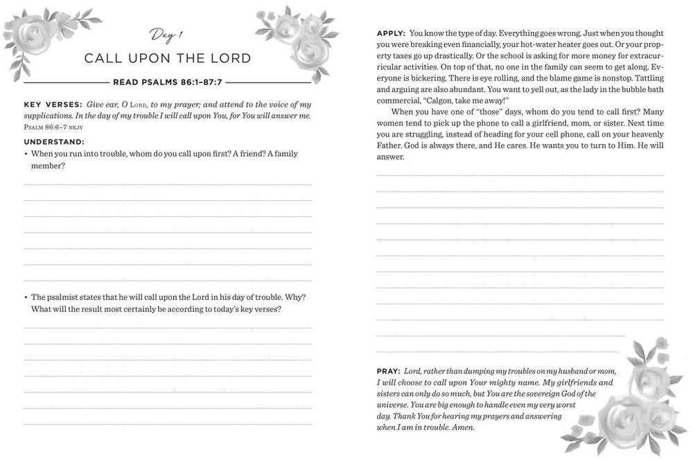 The Daily 5 Minute Bible Study Journal for Women