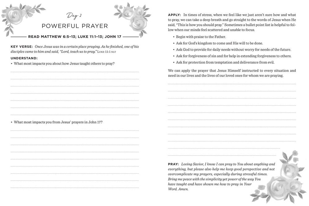 The Daily 5 Minute Bible Study Journal for Women