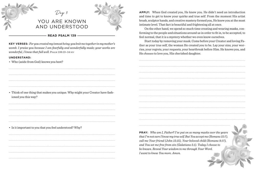 The Daily 5 Minute Bible Study Journal for Women