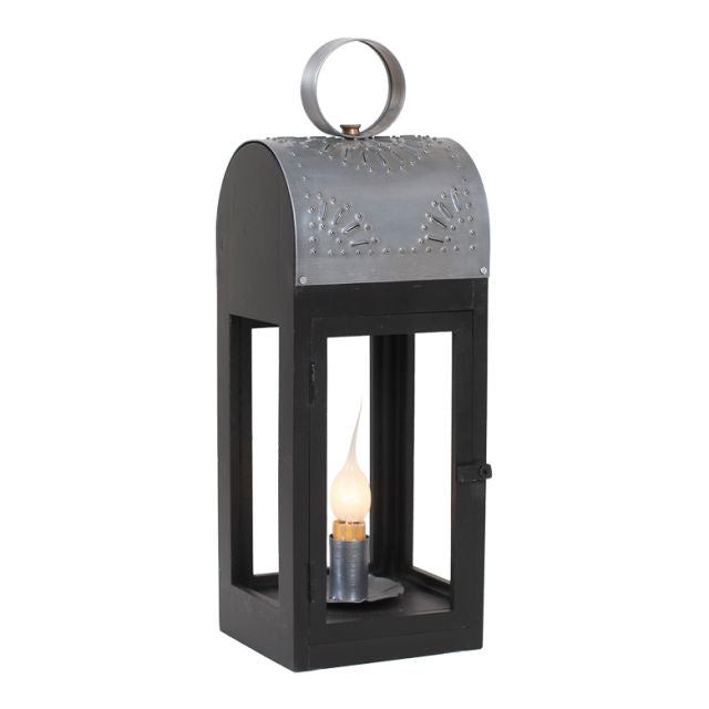 Wooden Lakeview Lantern - Black