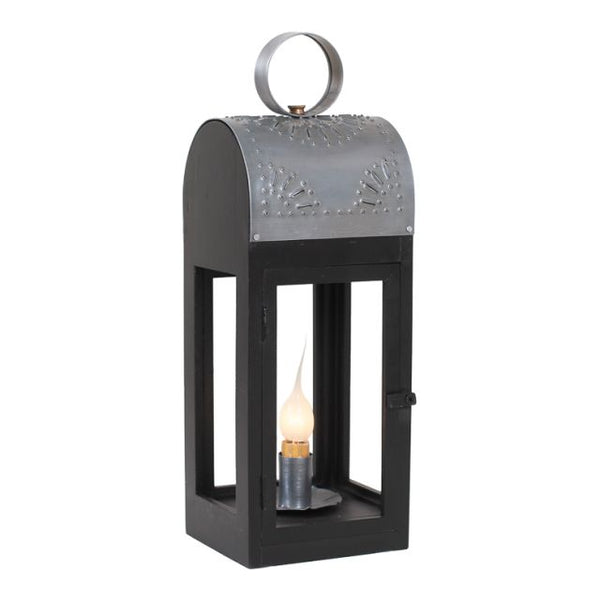 Wooden Lakeview Lantern - Black - the olde farmstead