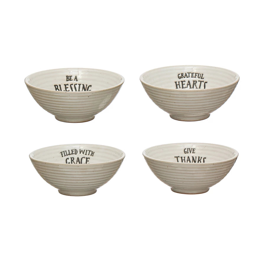 Stoneware Bowl - 4 Styles