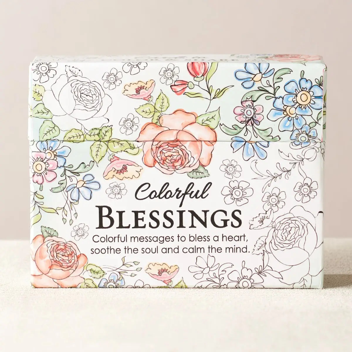 Colorful Blessings Coloring Cards