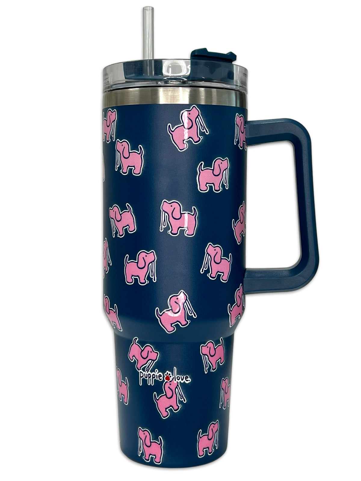 Puppie Love Logo Tumbler - Navy