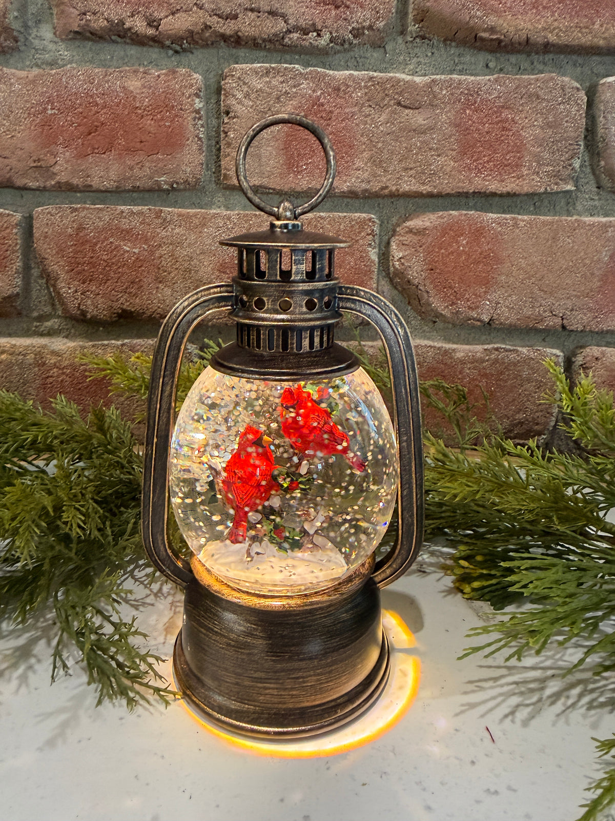 Spinning Water Globe Holiday Lantern - 3 Styles