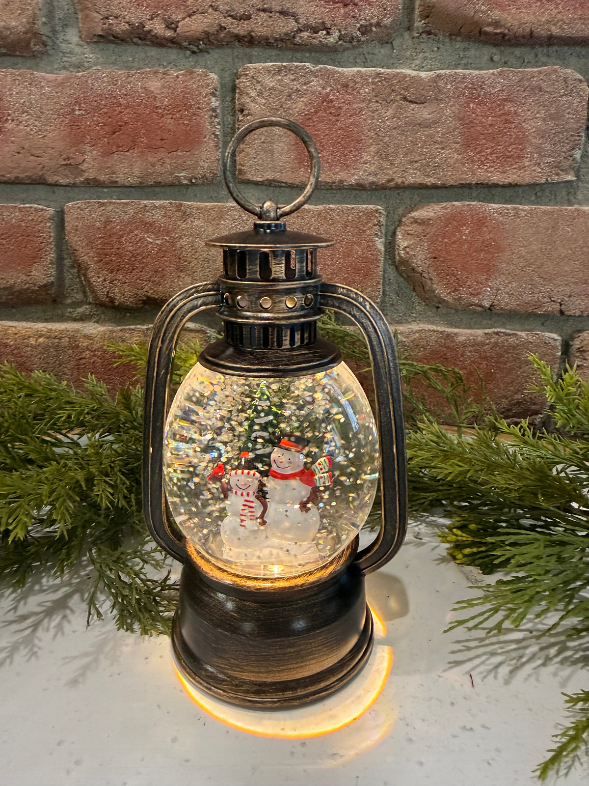 Spinning Water Globe Holiday Lantern - 3 Styles