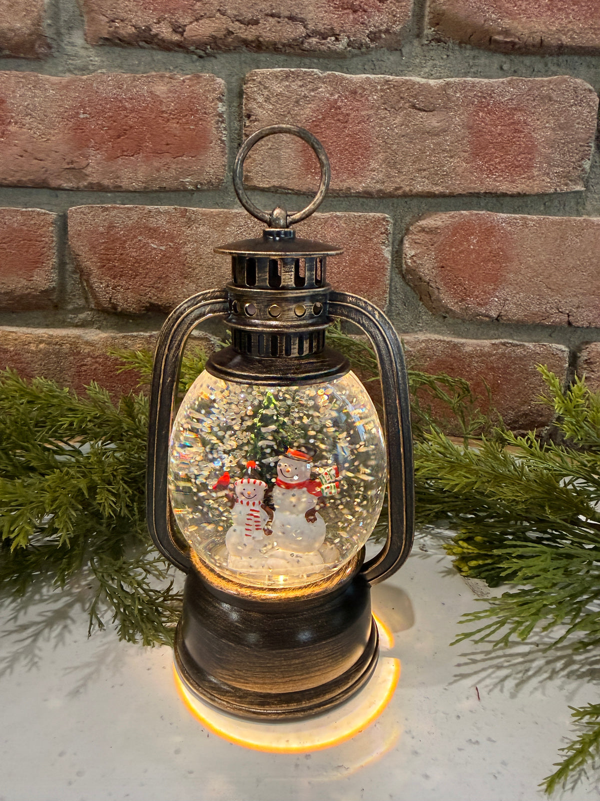 Spinning Water Globe Holiday Lantern - 3 Styles