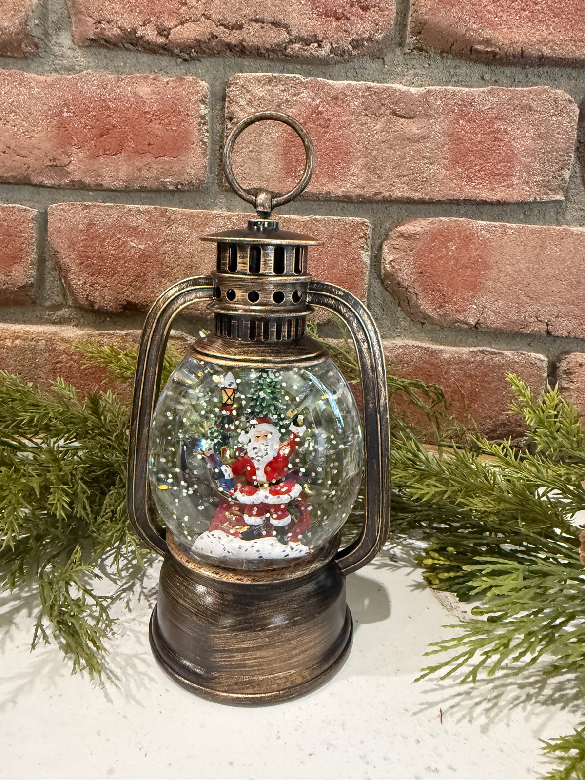 Spinning Water Globe Holiday Lantern - 3 Styles
