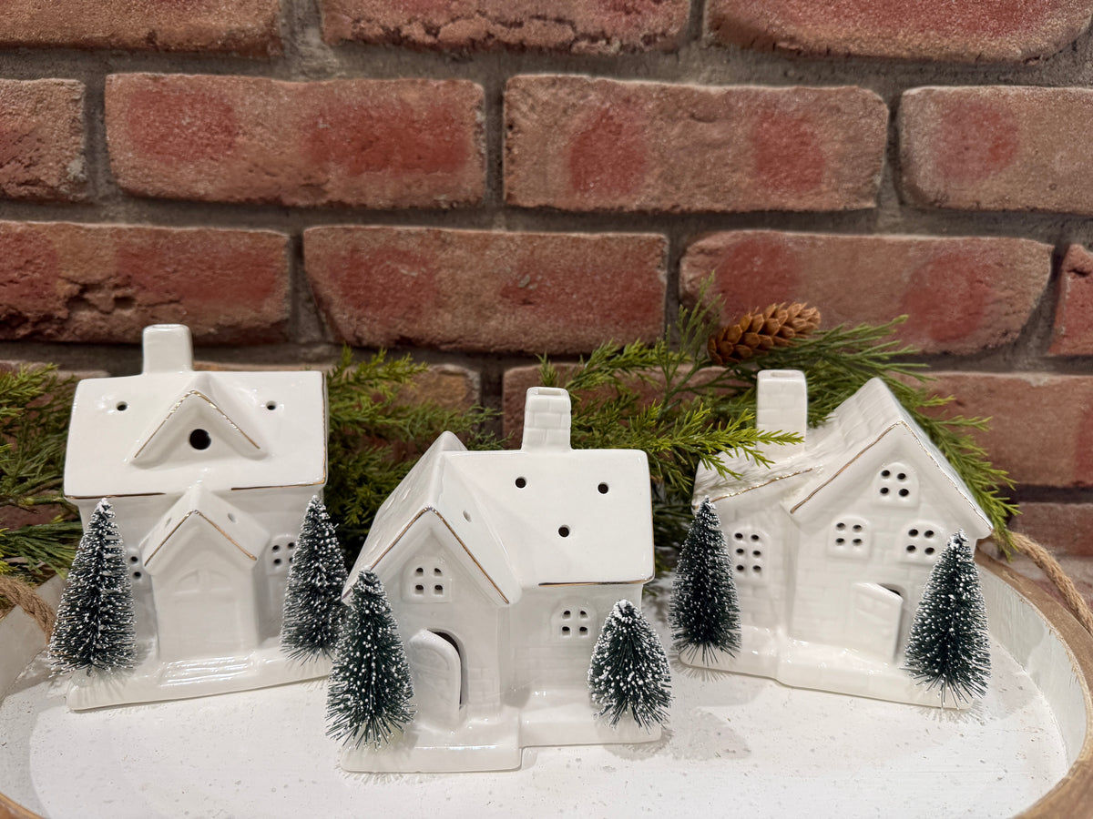 Lighted Holiday Houses - 3 Styles