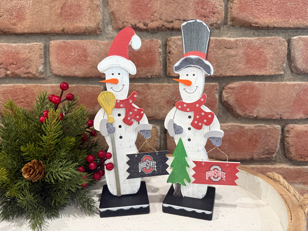 Ohio State Snowman Ornament - 2 Styles