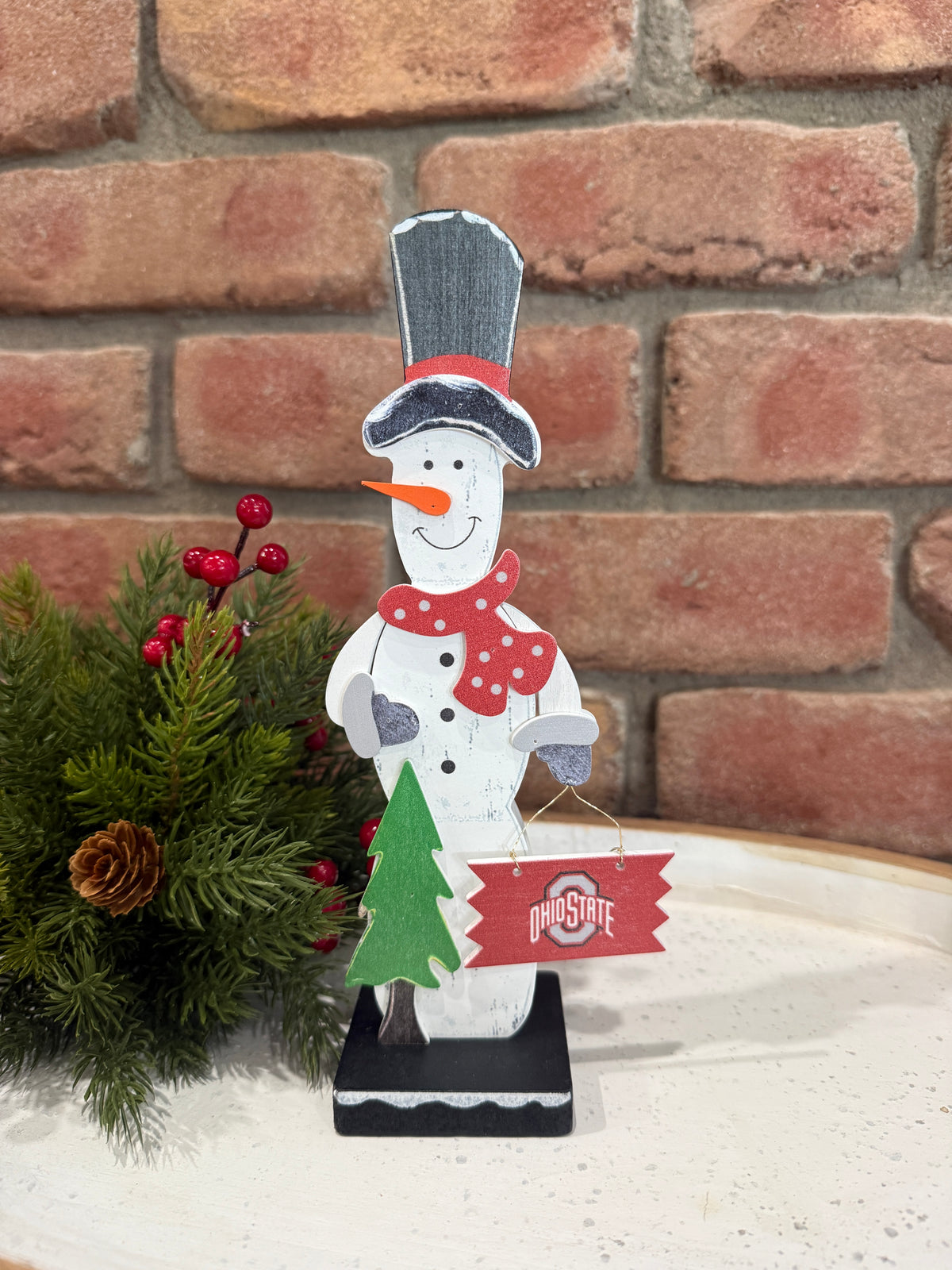 Ohio State Snowman Ornament - 2 Styles