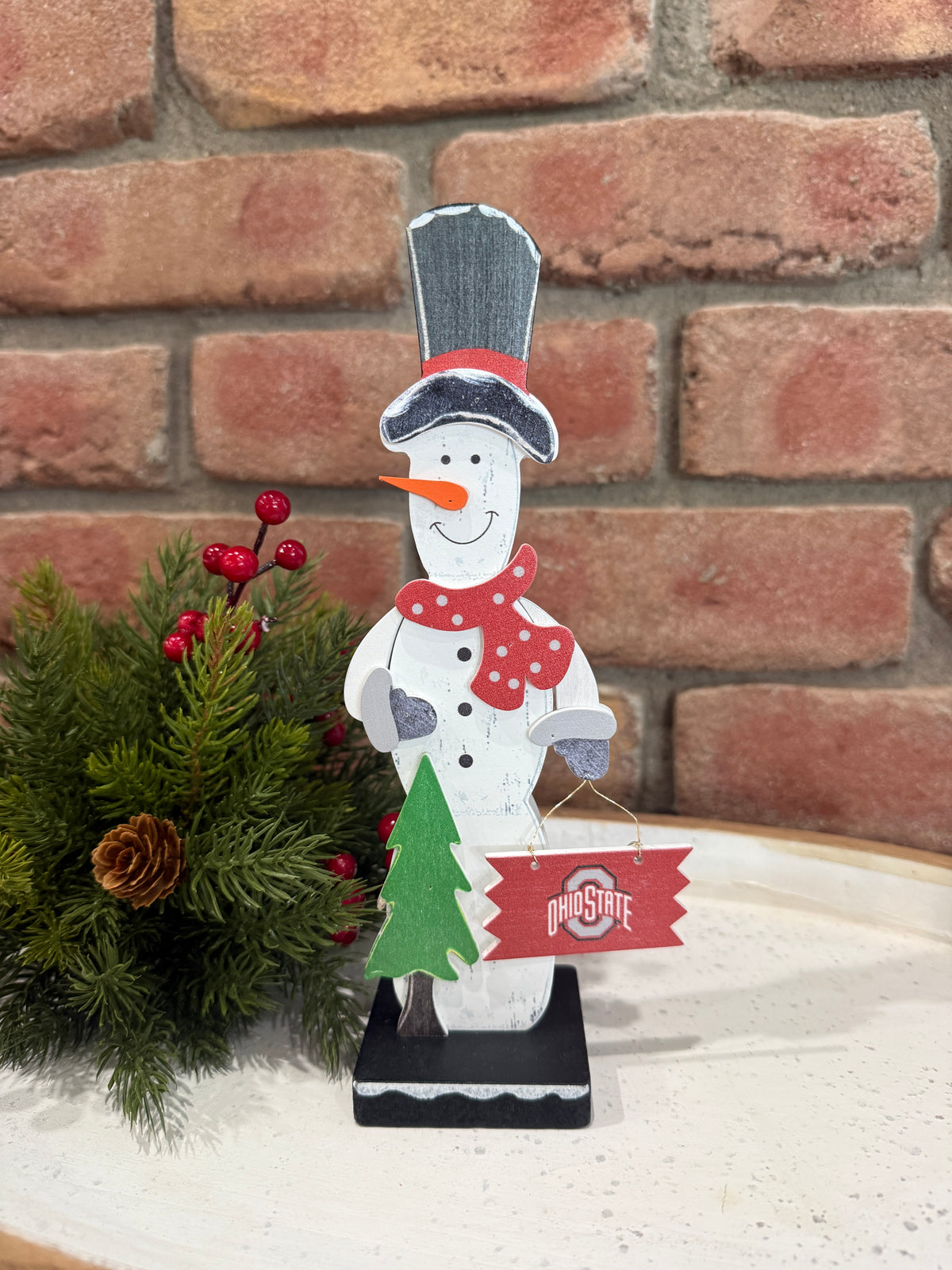 Ohio State Snowman Ornament - 2 Styles