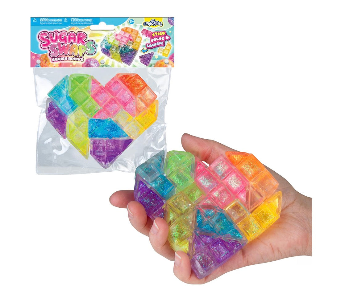 Orb Sugar Swaps Squish Brick Heart Toy