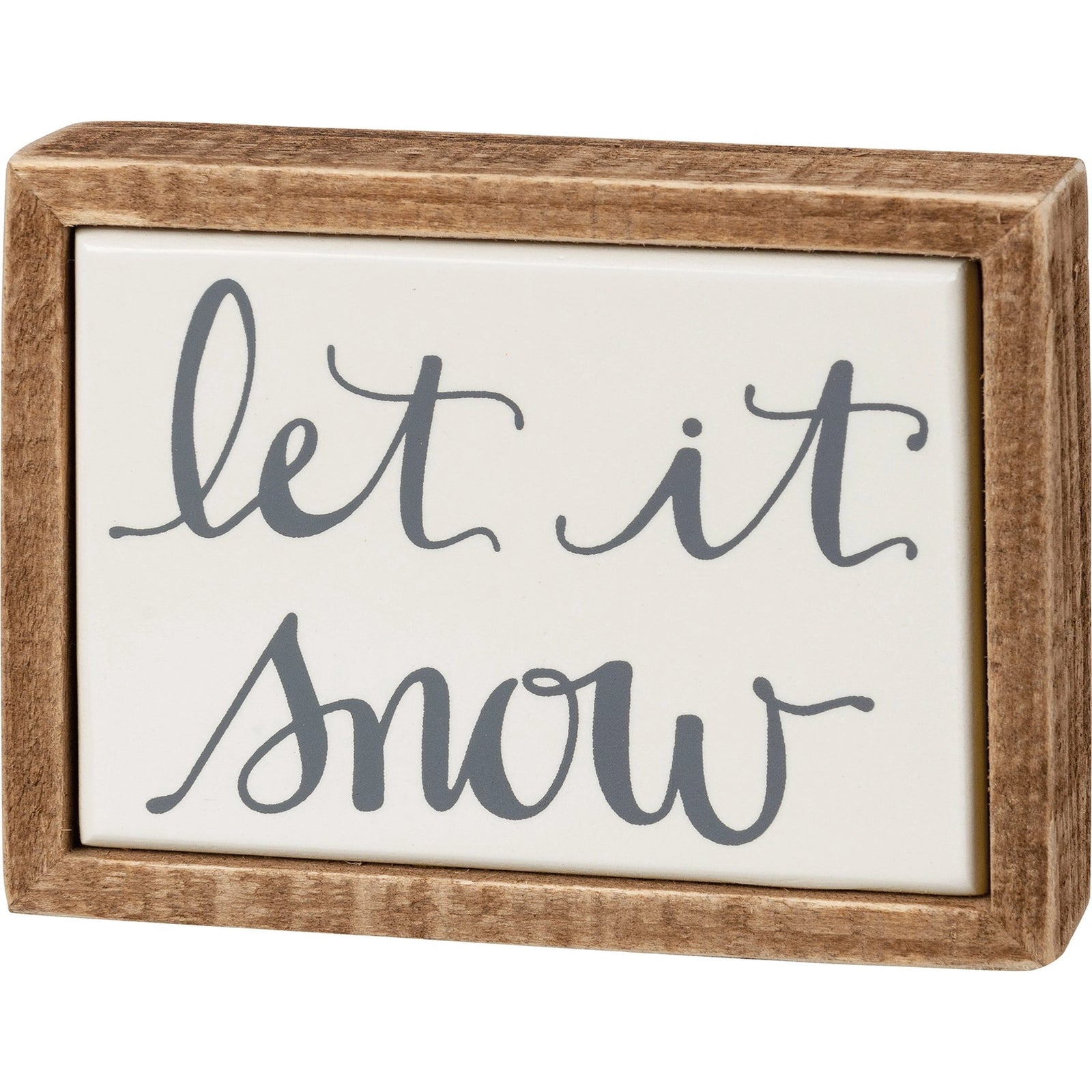 Let it Snow Mini Box Sign