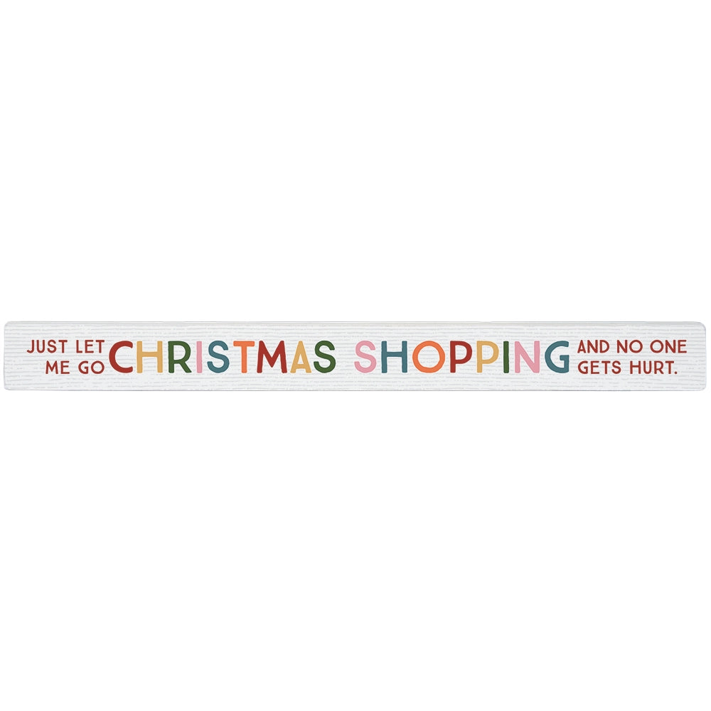 Christmas Shopping Skinny Sign