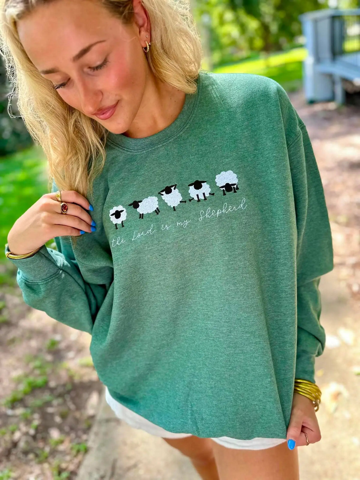 Lord is my Shepherd Embroidered Sweatshirt