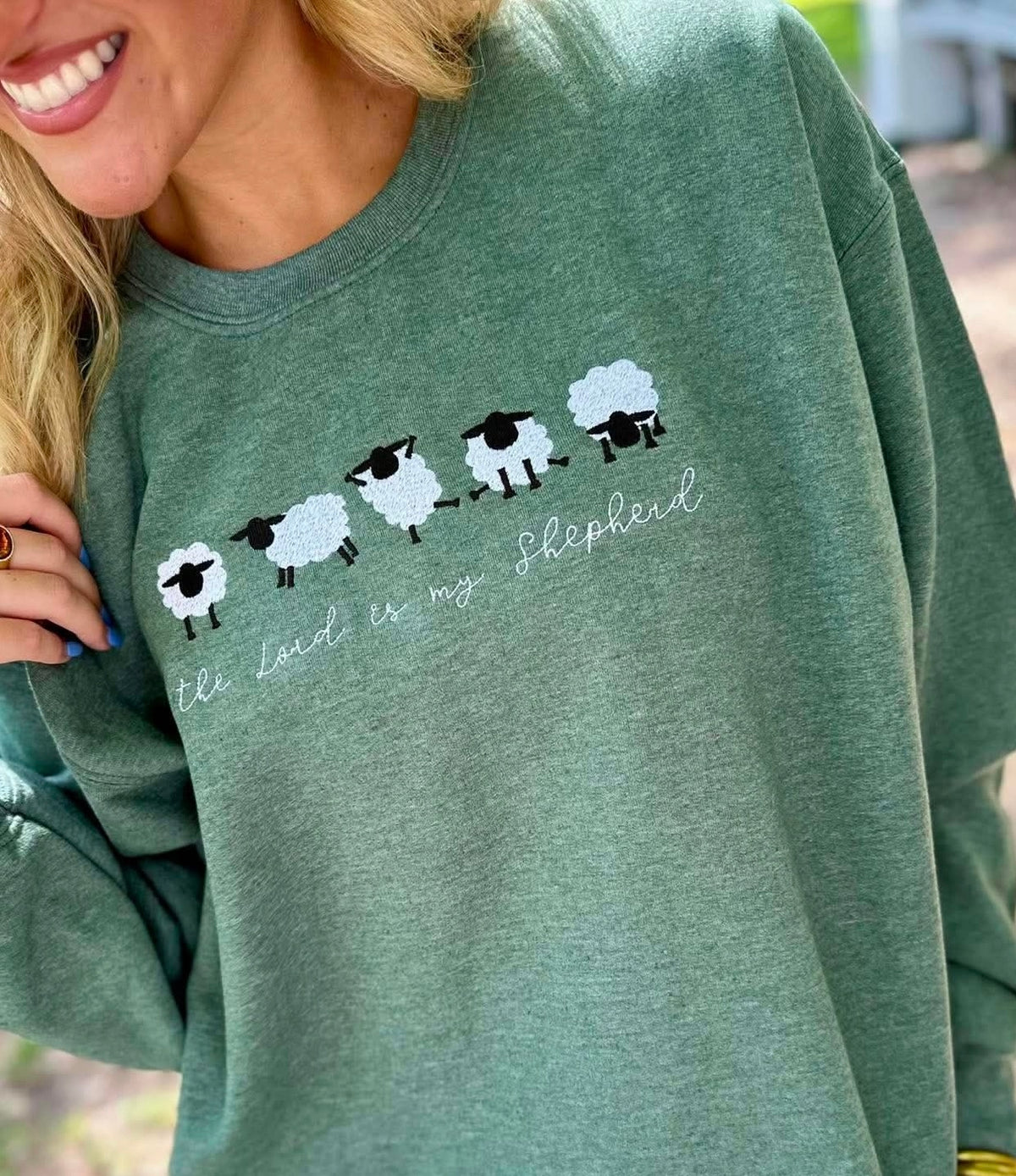 Lord is my Shepherd Embroidered Sweatshirt