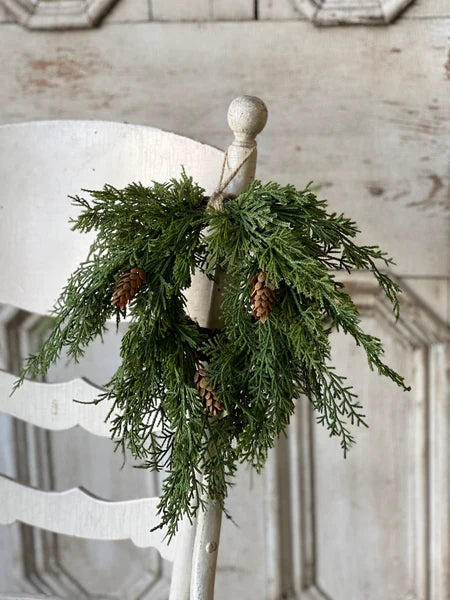 Cedar Mini Hanging Wreath - 14”
