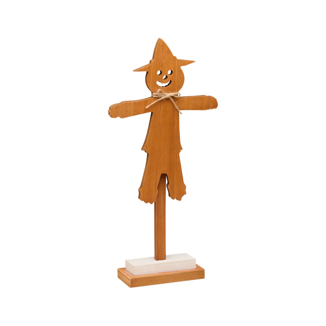 Large Orange Scarecrow on Base