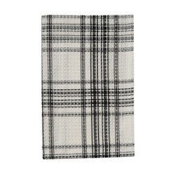 Onyx and Ivory Waffle Dishtowel