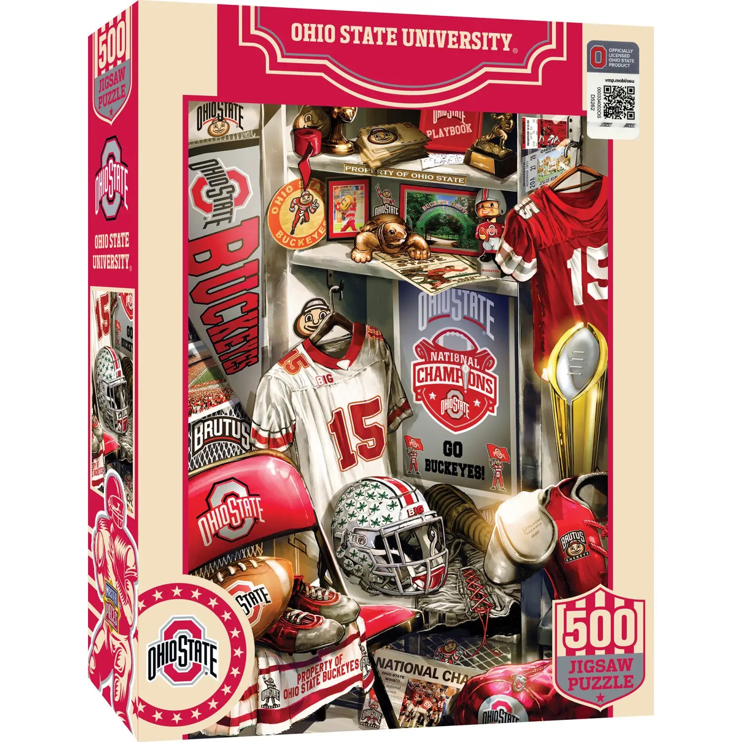 Ohio State Buckeyes Locker Room 500 Piece Puzzle
