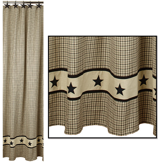 Farmstead Star Shower Curtain